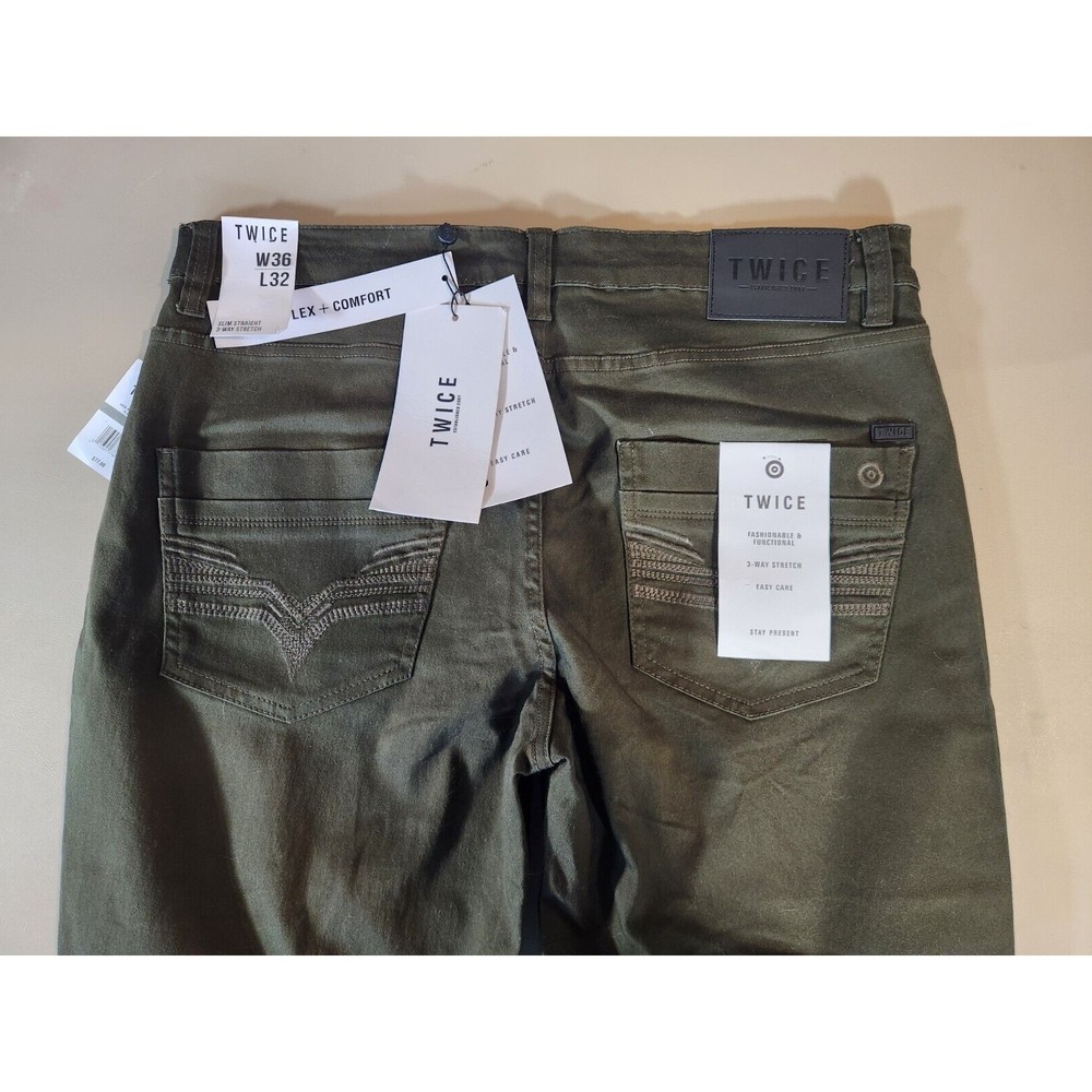 Twice Pants Mens 5 Pocket Pants‎ 36x32  NWT
